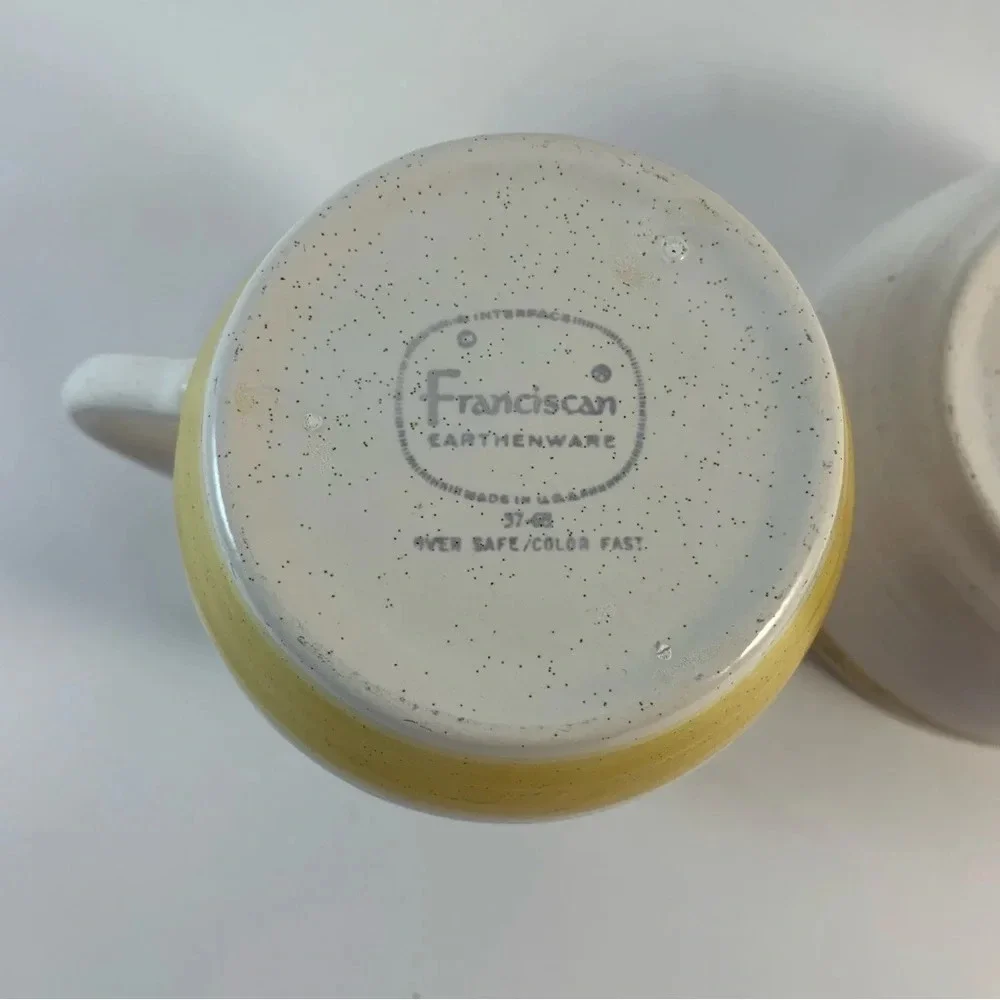 Vintage 1960s Franciscan Earthenware Hacienda Gold Sugar Creamer Set